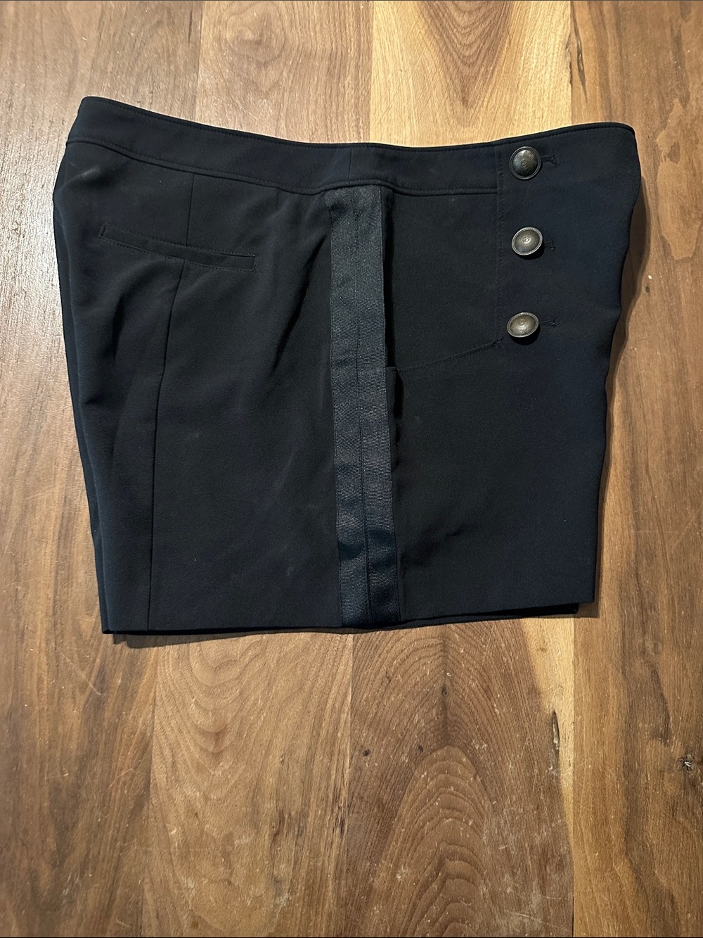 Unique Vintage Disney Black Double-Breasted Women’s Dress Shorts Sz 12 - Picture 4 of 4